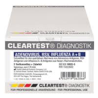 Cleartest® Adenovirus / RSV / Influenza A+B Kombitest